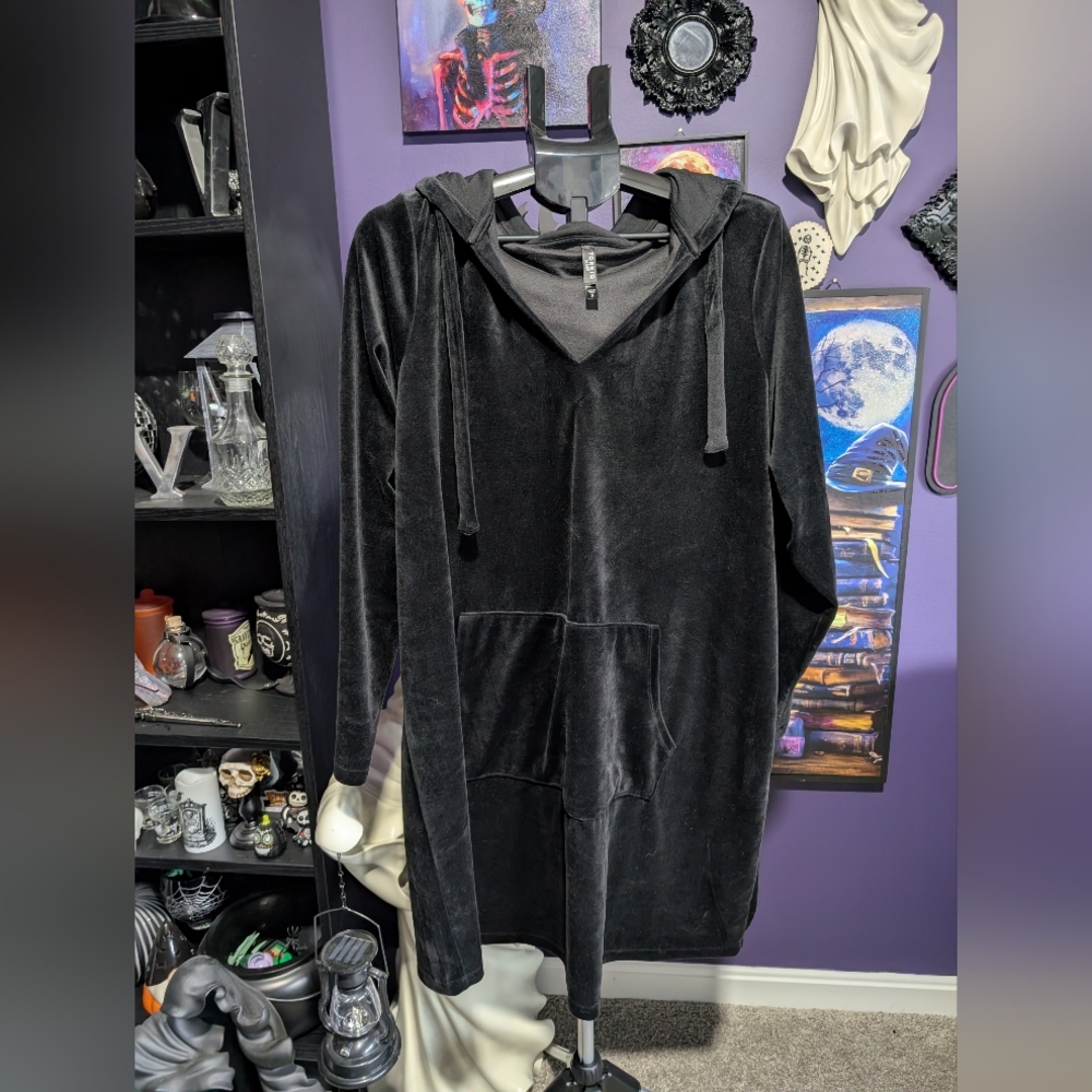 Torrid Black Velvet Hoodie